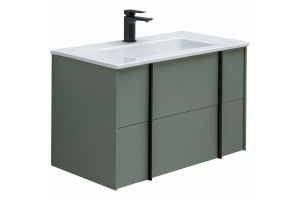 Тумба под раковину Allen Brau Reality 80 серо - зеленый матовый