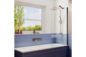 Шторка на ванну Ambassador Bath Screens 16041206 70х140, профиль черный