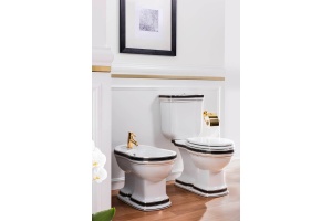 Унитаз-компакт Creavit Klasik KL310-OK с биде, крокодил - 2