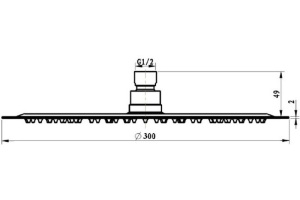 Верхний душ Villeroy&Boch Universal хром (TVC00040130061) - 3
