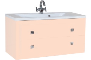 Мебель для ванной Bellezza Милан 100 бежевая - 2