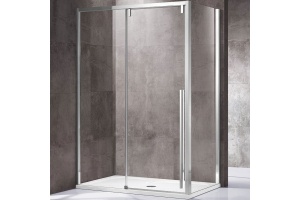 Душевой уголок Vincea Lugano 140х90 хром стекло прозрачное