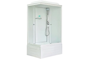 Душевая кабина Royal Bath 100x80 R стекло матовое задняя стенка белая - 2