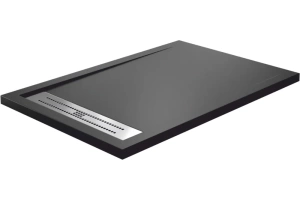 Поддон для душа Wasserkraft Abens 120х80 черный матовый