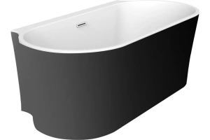 Акриловая ванна BelBagno 170x80 черный матовый