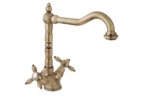 Смеситель для раковины Cezares NOSTALGIA золото 24 карат (NOSTALGIA-LS2-03/24) - 2