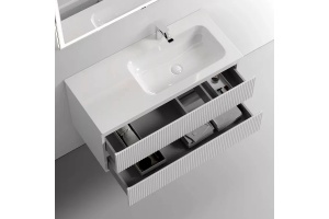 Тумба под раковину Sancos Snob T правая 99х44 белая - 3