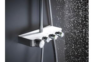 Душевая стойка Grohe Euphoria SmartControl 310 Duo Cube 26508LS0 белая луна, с термостатом - 3