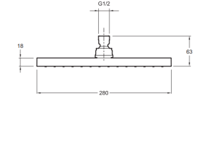 Верхний душ Jacob Delafon Eo E3875-CP - 2