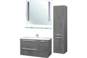 Шкаф-пенал Bellezza Луиджи 35 R серый - 3