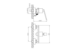 Смеситель для душа Agger Beauty хром без душевого набора - 2