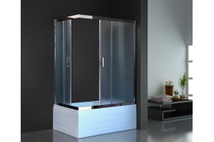 Душевой уголок Royal Bath 120х80 хром стекло матовое - 2