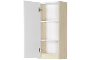 Шкаф подвесной Aquaton Сканди 35 белый - светлое дерево - 2