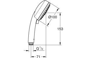Душевая лейка Grohe Tempesta Cosmopolitan 27572002 - 2