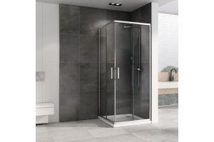 Душевой уголок ABBER Schwarzer Diamant 80х80 хром (AG020805) - 2
