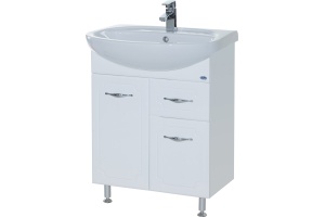 Мебель для ванной Bellezza Стелла 65 1 ящик белая - 2