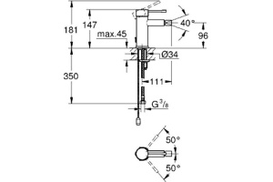 Смеситель Grohe Essence New 32934001 для биде - 2