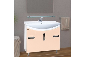 Тумба с раковиной Bellezza Лагуна 105 бежевая