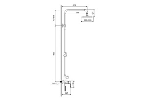 Душевая стойка Excellent Rain Keria хром - 3