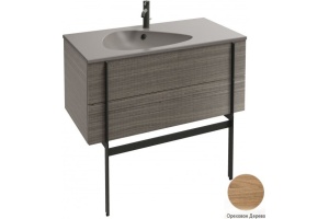 EB3032-E16 тумба под раковину NOUVELLE VAGUE 2 ящика /100/(ореховое дерево)