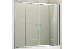 Шторка на ванну Cezares Pratico VF2 170/140 C Cr