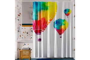 Штора для ванной Wasserkraft Rossel 180х200 рисунок белый