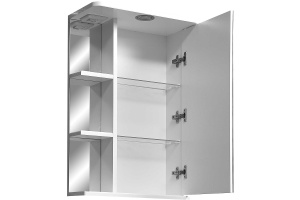 Зеркало-шкаф Stella Polar Концепт Нелея 45 R с подсветкой белый - 3