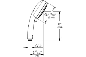 Душевая лейка Grohe Tempesta Cosmopolitan 27575002 - 2