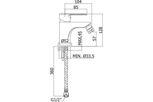 Смеситель Paffoni BLU BLU135CR для биде - 2