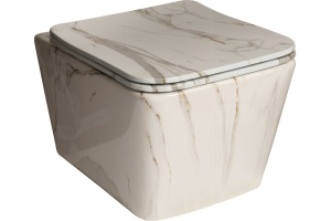 Унитаз подвесной SantiLine SL-5007MRB под мрамор