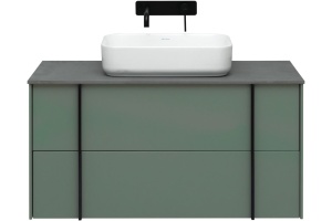 Тумба под раковину Allen Brau Reality 120 серо - зеленый матовый - 2
