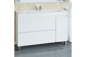 Тумба c раковиной напольная Санта Марс 120 белый