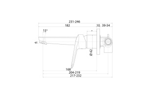 Встраиваемый смеситель для умывальника - 3