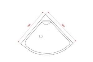 Душевой уголок Arcus  100 см (AS-302-10) - 2