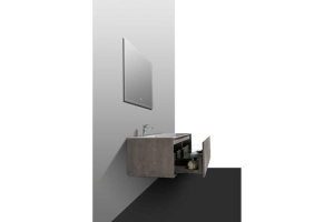 Тумба с раковиной Black&White Universell 150 серая - 3