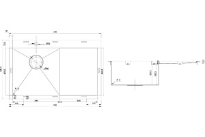 Металлическая мойка Seaman SMV-780 (SMV-Z-780R.A) - 2