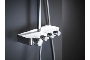 Душевая стойка Grohe Euphoria SmartControl 310 Duo Cube 26508LS0 белая луна, с термостатом - 2