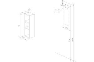 Полка Бриклаер Кристалл 20 муссон - 3