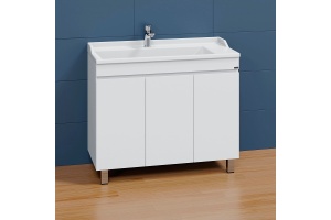 Тумба с раковиной напольная Санта Марс 100 белый