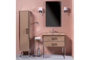 Шкаф-пенал Armadi Art Monaco L бежевый - хром - 2