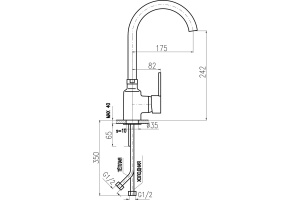 Смеситель для кухонной мойки Rav Slezak Zambezi хром (ZA007.5/4) - 2