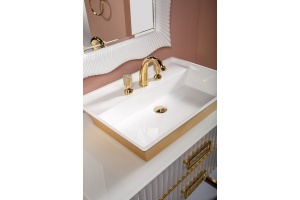 Столешница под раковину Armadi Art Lucido 100 белый - 2