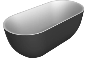 Акриловая ванна BelBagno 150х80 черный, матовый (BB70-1500-800-W/NM) - 3