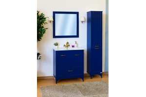 Шкаф-пенал Sanflor Ванесса 2 R напольный, индиго - 2