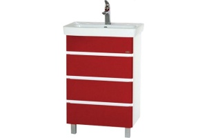 Тумба для комплекта Misty Прима 50 красная эмаль