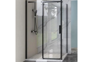 Душевой уголок Veconi Rovigo RV-070 150x80 профиль черный (RV070-15080PR-01-19C4)