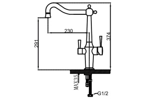 Смеситель для кухни Gappo хром глянцевый - 3