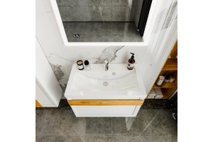 Тумба под раковину Бриклаер Берлин 80 белый глянец (4627125416088) - 3