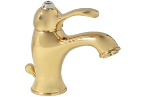 Смеситель для раковины Migliore Lem Swarovski 18893 золото