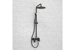 Душевая система WasserKraft 22.5 черный матовый  - 2